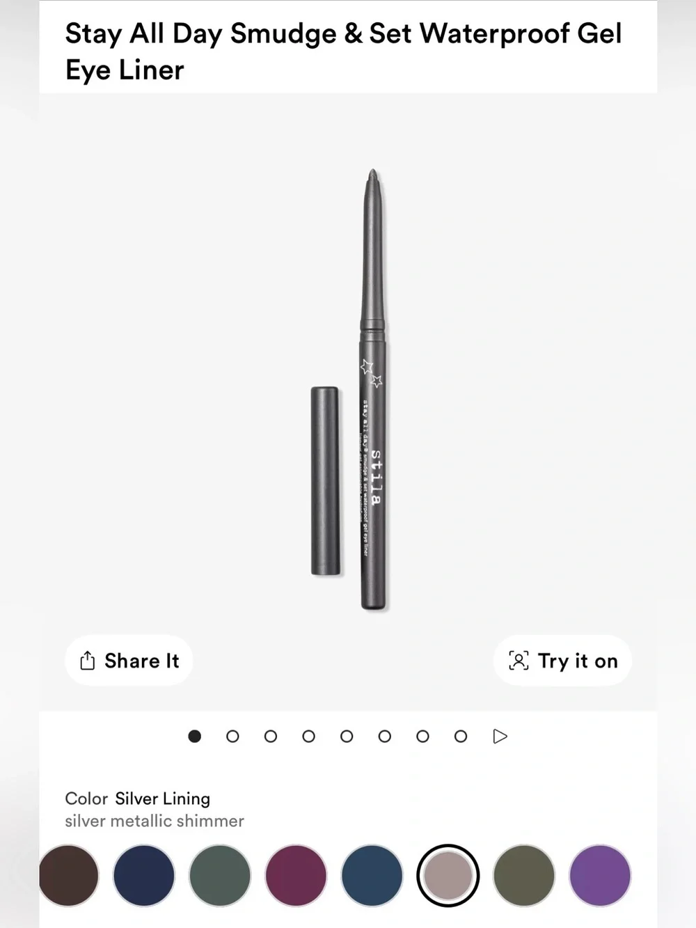 Stila Stay All Day Shimmer Liquid Eyeliner Trio + Gel Waterproof Liner
